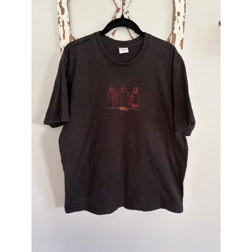 Supreme Three Kings Tee Shirt in Black Men's Size Large Streetwear Faded